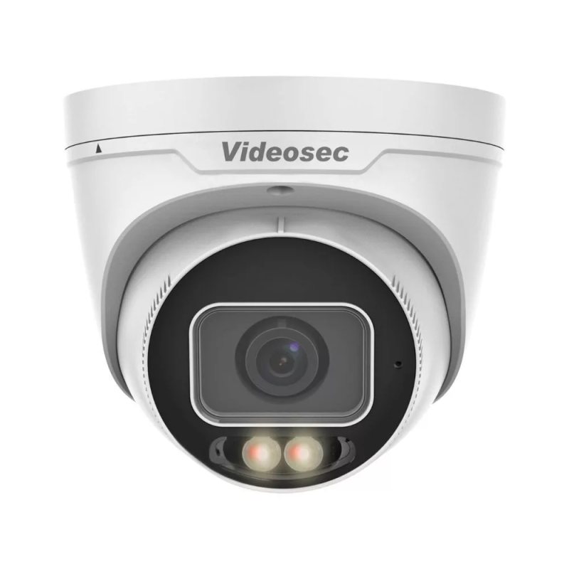 Videosec IPD-3634IQ-28Z-SWA IP dóm kamera 4MP 102.4°-49.2° hybrid Fehér/White+IR LED LAN+PoE