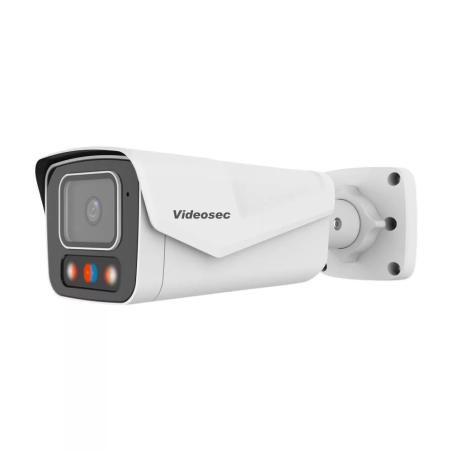 Videosec IPW-2B18IQ2-40SWAL IP csőkamera 8MP 92° hybrid Fehér/White+IR LED LAN+PoE