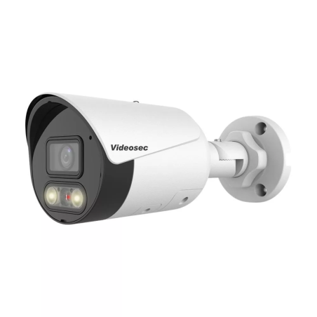 Videosec IPW-2128SAL-28DL IP csőkamera 8MP 98.7° hybrid Fehér/White+IR LED LAN+PoE
