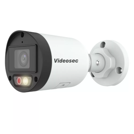 Videosec IPW-2124SA-28DL2 IP csőkamera 4MP 93.2° hybrid Fehér/White+IR LED LAN+PoE