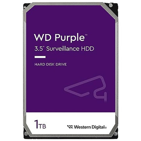 Western Digital Belső HDD 3.5" 1TB - WD11PURZ (5400rpm, 64 MB puffer, SATA3 - Purple (biztonságtechnikai rögzítőkbe is))